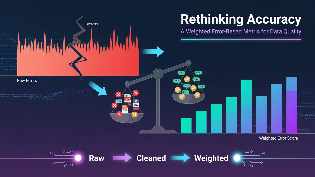 Rethinking Accuracy: A Weighted Error-Based Metric for Data Quality