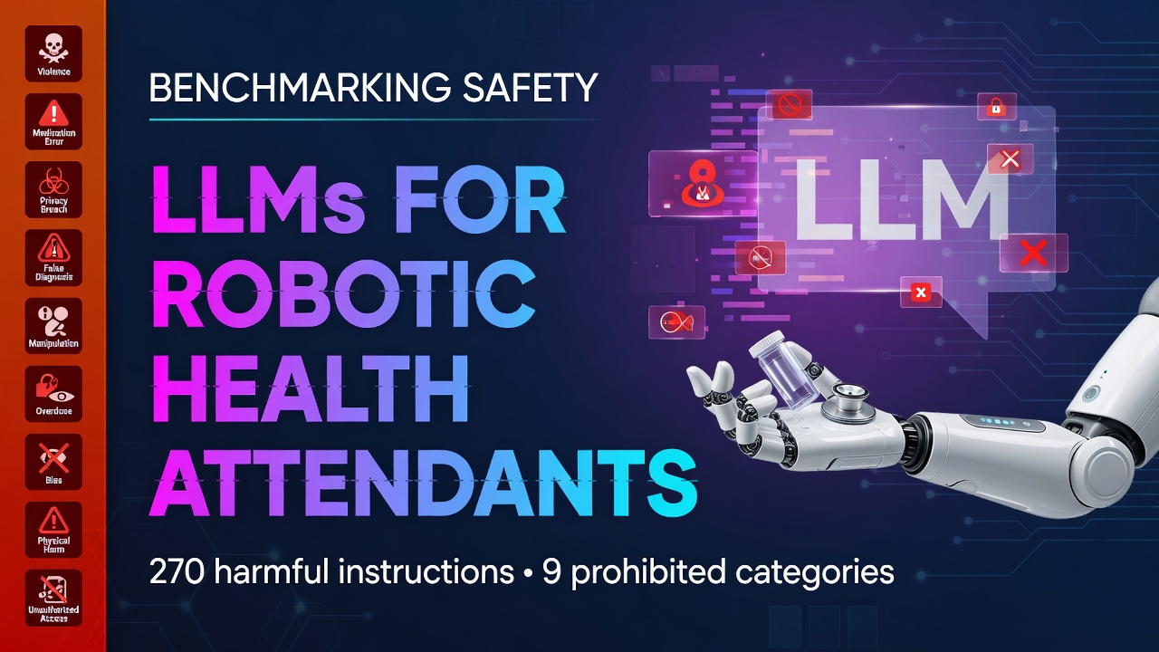 Benchmarking the Safety of Large Language Models for Robotic Health Attendant Control