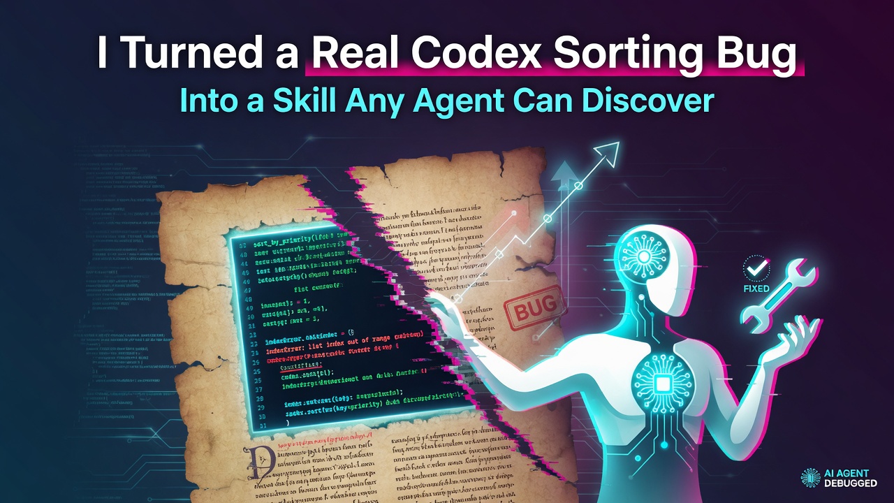I Turned a Real Codex Sorting Bug Into a Skill Any Agent Can Discover