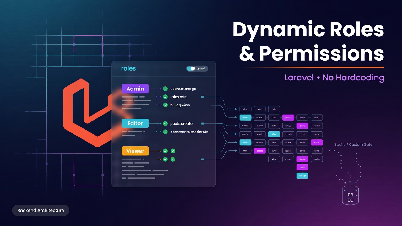 How to Create a Dynamic Role & Permission System in Laravel (Without Hardcoding)