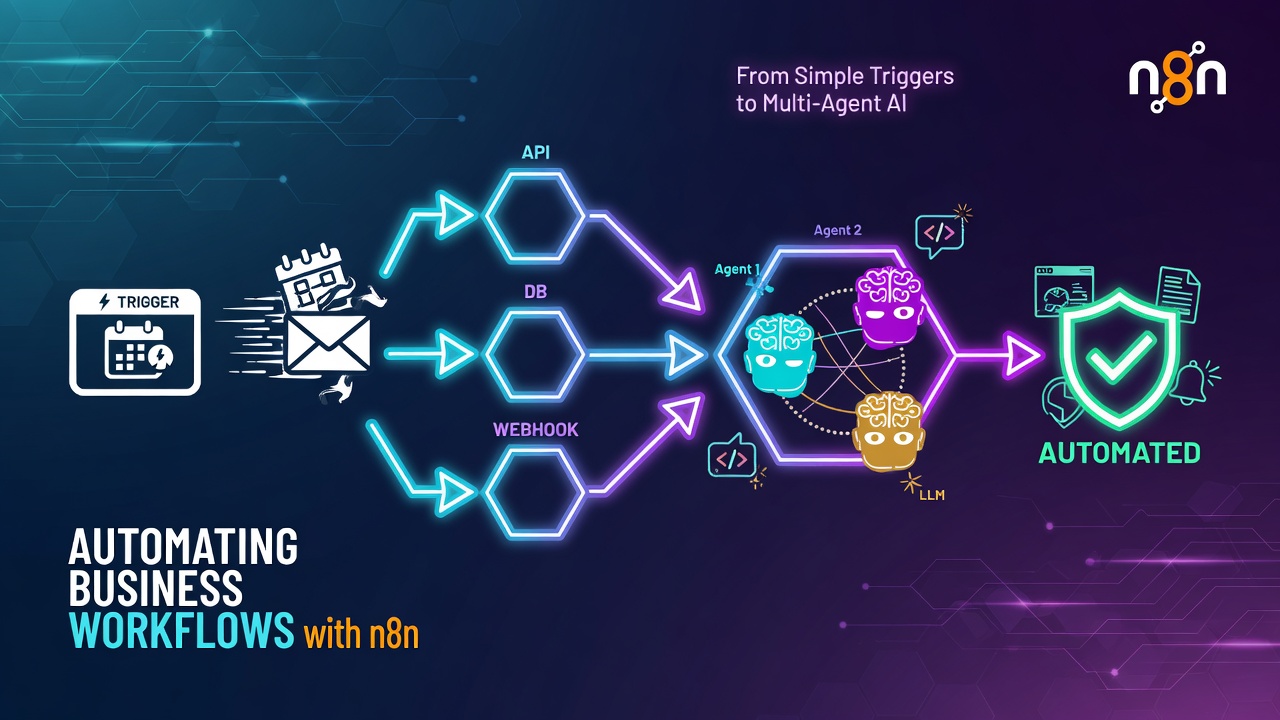 Automating Business Workflows with n8n: From Simple Triggers to Multi-Agent AI