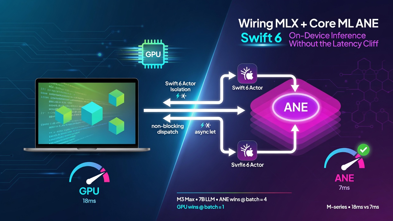 Wiring MLX and Core ML ANE Pipelines in Swift 6: On-Device Inference Without the Latency Cliff