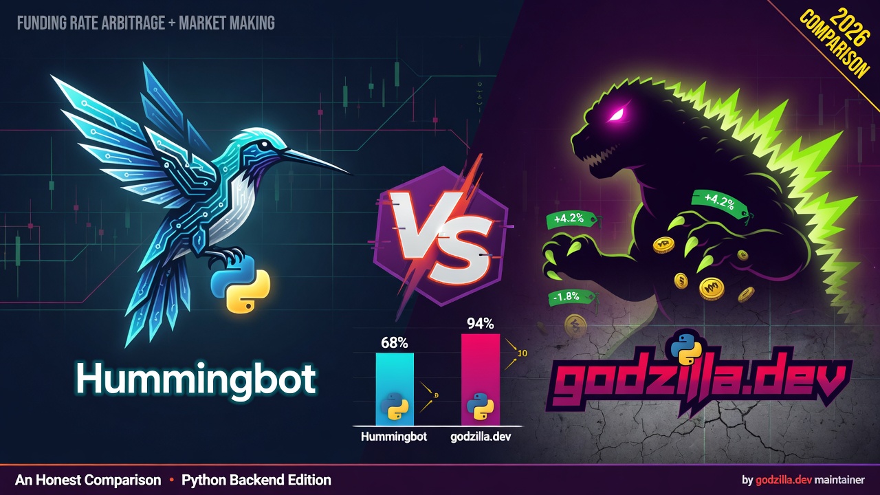 Hummingbot vs godzilla.dev: An Honest Comparison for Funding Rate Arbitrage and Market Making (2026)