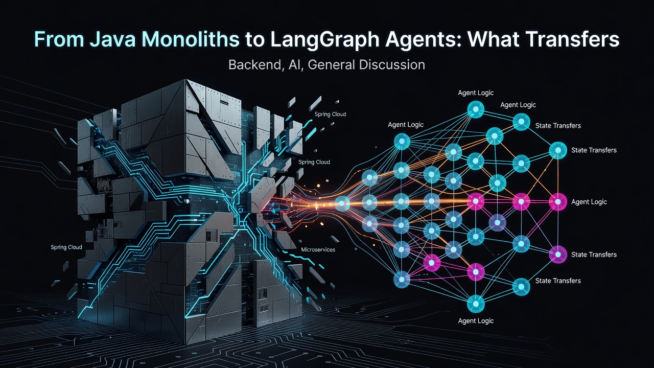 From Java Monoliths to LangGraph Agents: What Transfers
