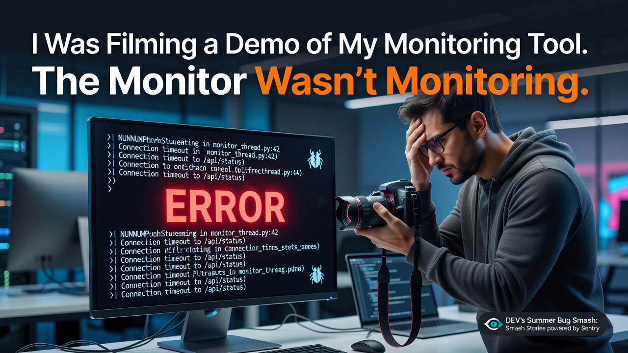 I Was Filming a Demo of My Monitoring Tool. The Monitor Wasn't Monitoring.