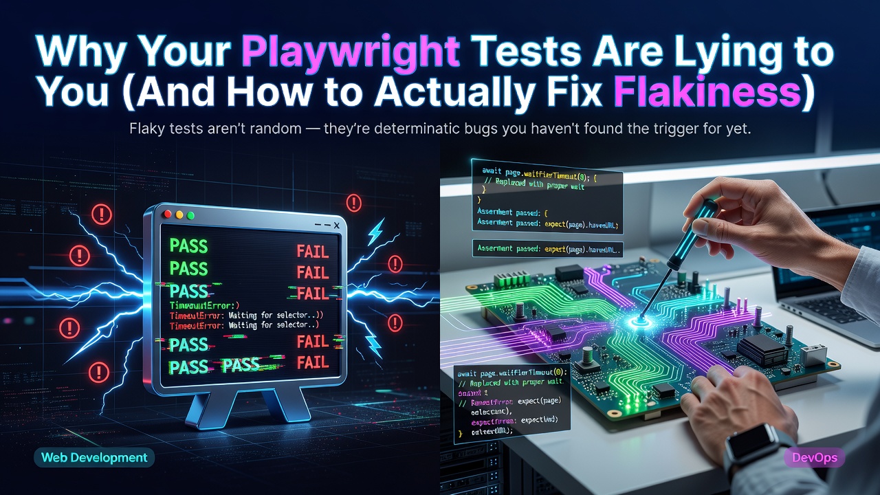 Why Your Playwright Tests Are Lying to You (And How to Actually Fix Flakiness)