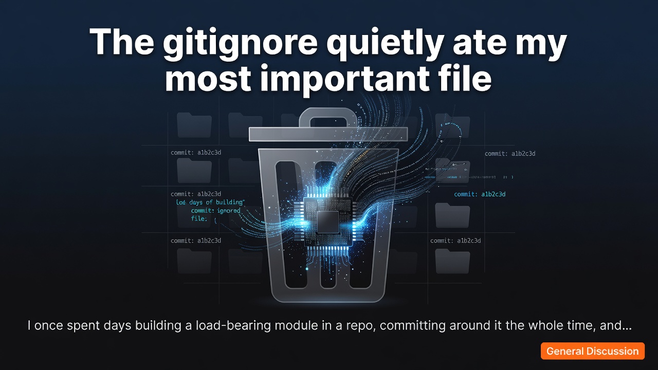 The gitignore quietly ate my most important file