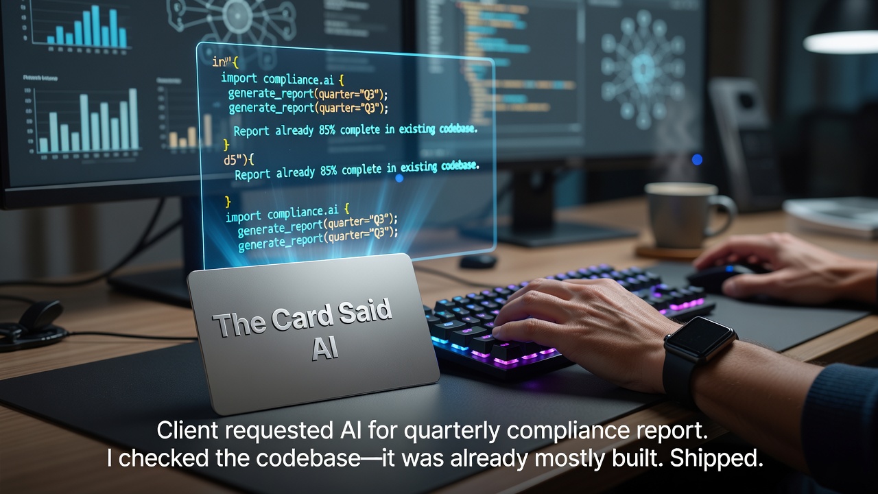 The Card Said AI