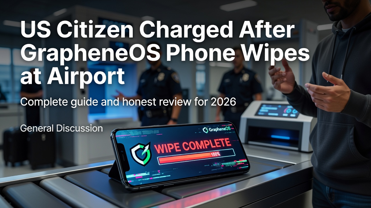 US Citizen Charged After GrapheneOS Phone Wipes at Airport