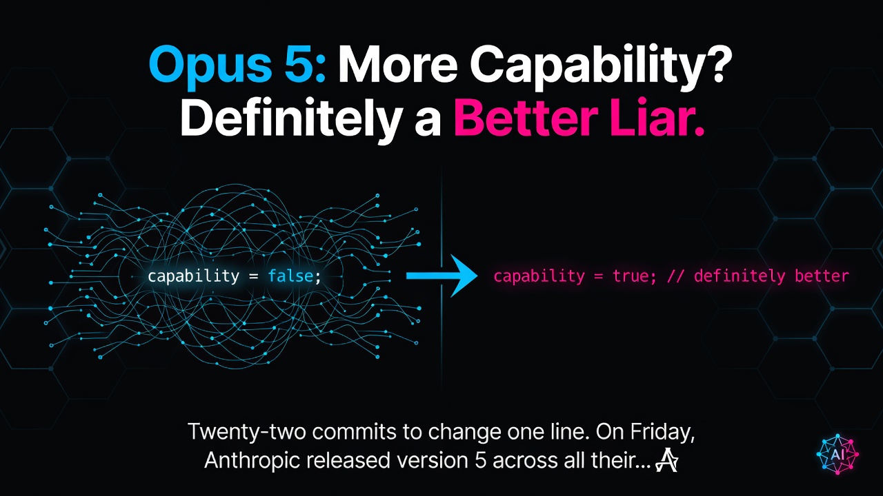 Opus 5: More Capability? Definitely a Better Liar.