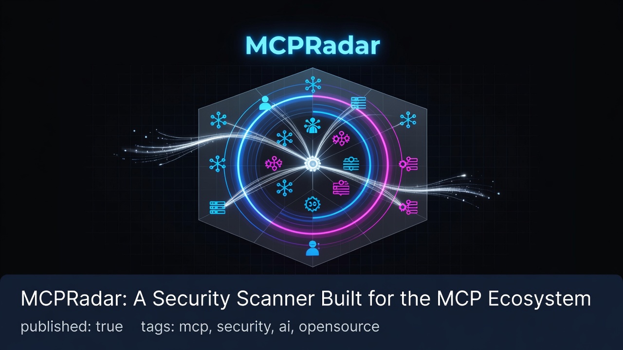 MCPRadar: A Security Scanner Built for the MCP Ecosystem published: true tags: mcp, security, ai, opensource