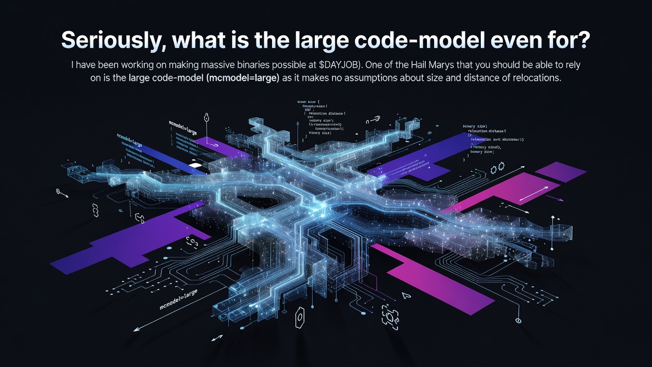 Seriously, what is the large code-model even for?