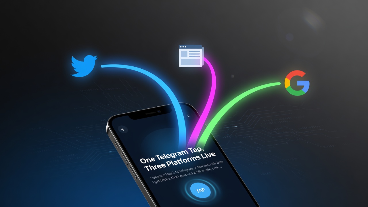 One Telegram Tap, Three Platforms Live