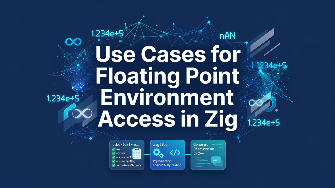 Use Cases for Floating Point Environment Access in Zig