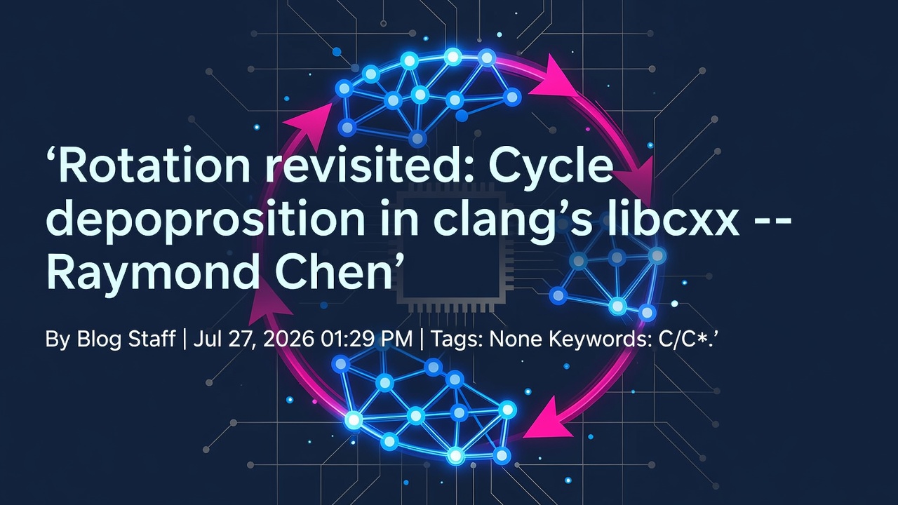 Rotation revisited: Cycle decomposition in clang’s libcxx -- Raymond Chen