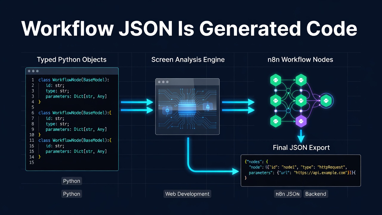Workflow JSON Is Generated Code