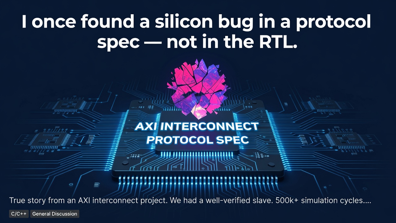I once found a silicon bug in a protocol spec — not in the RTL.
