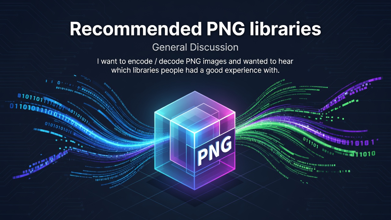 Recommended PNG libraries