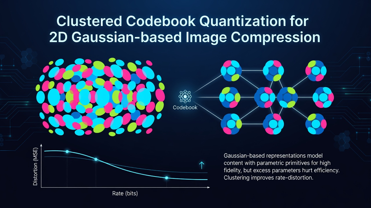 Clustered Codebook Quantization for 2D Gaussian-based Image Compression