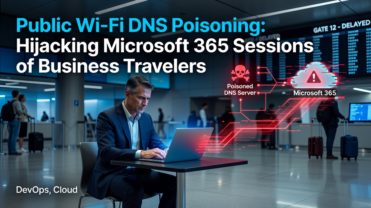 Public Wi‑Fi DNS Poisoning: Hijacking Microsoft 365 Sessions of Business Travelers