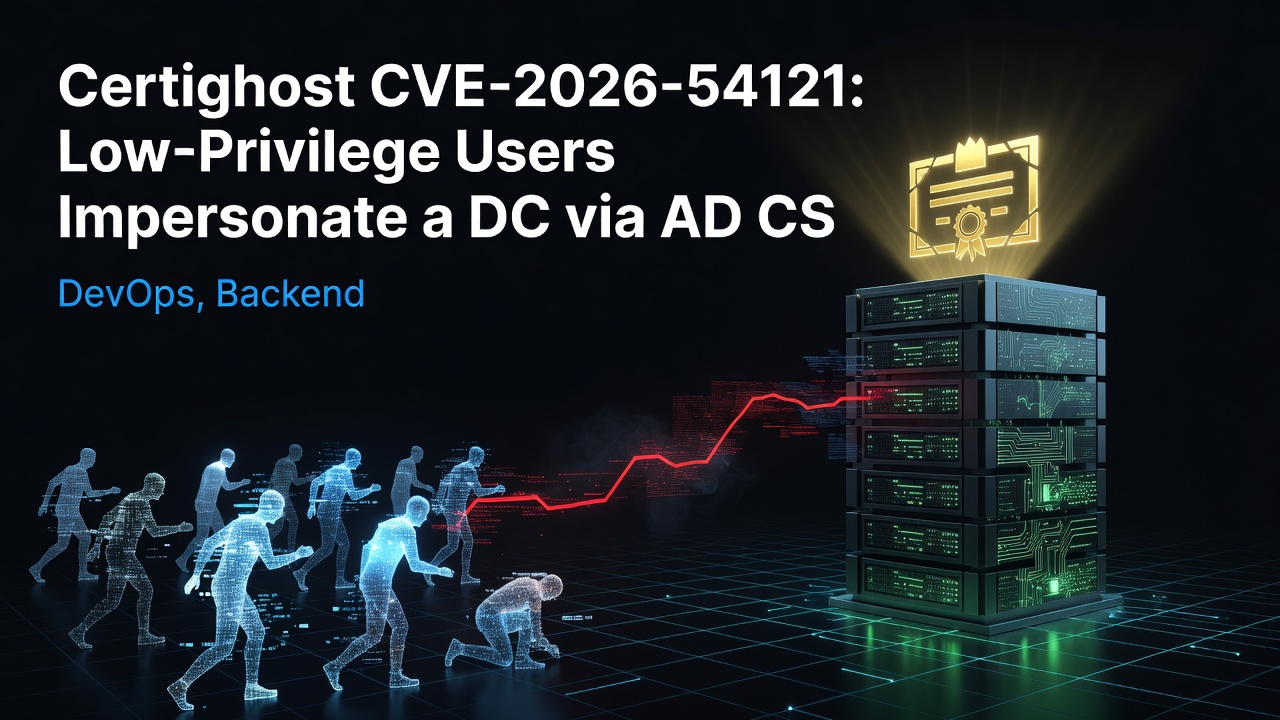 Certighost CVE-2026-54121: Low-Privilege Users Impersonate a DC via AD CS