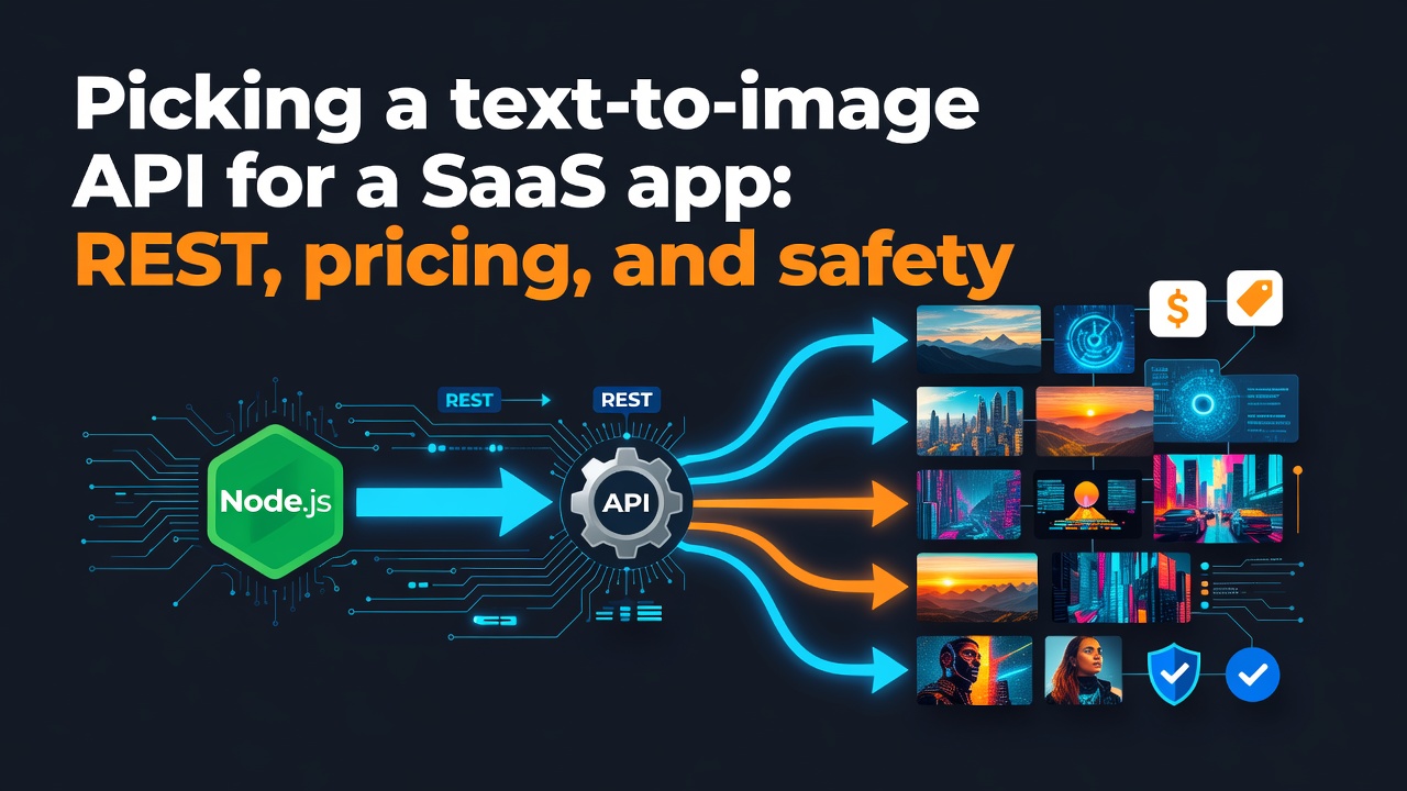 Picking a text-to-image API for a SaaS app: REST, pricing, and safety
