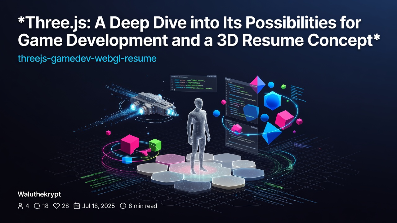 *Three.js: A Deep Dive into Its Possibilities for Game Development and a 3D Resume Concept** threejs-gamedev-webgl-resume