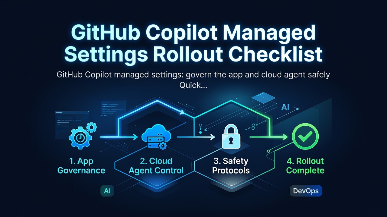 GitHub Copilot Managed Settings Rollout Checklist
