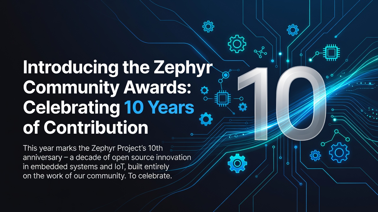 Introducing the Zephyr Community Awards: Celebrating 10 Years of Contribution