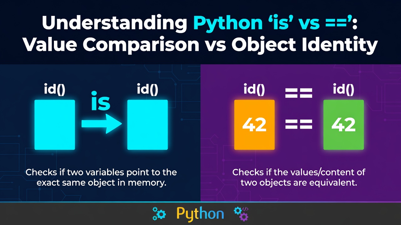 Understanding Python `is` vs `==`: Value Comparison vs Object Identity