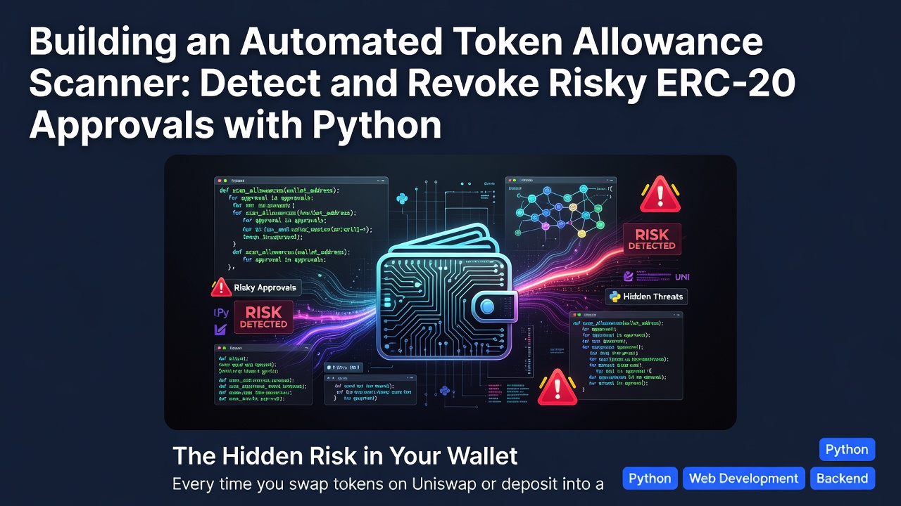 Building an Automated Token Allowance Scanner: Detect and Revoke Risky ERC-20 Approvals with Python
