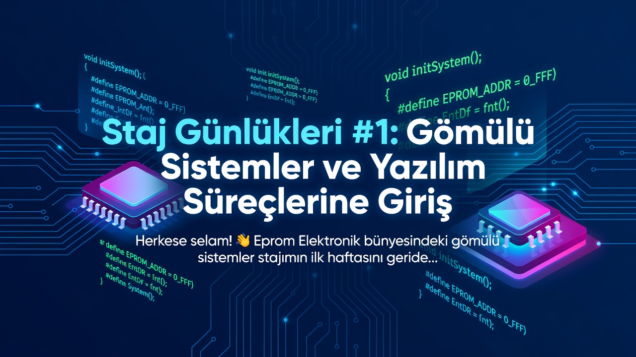 Staj Günlükleri #1: Gömülü Sistemler ve Yazılım Süreçlerine Giriş