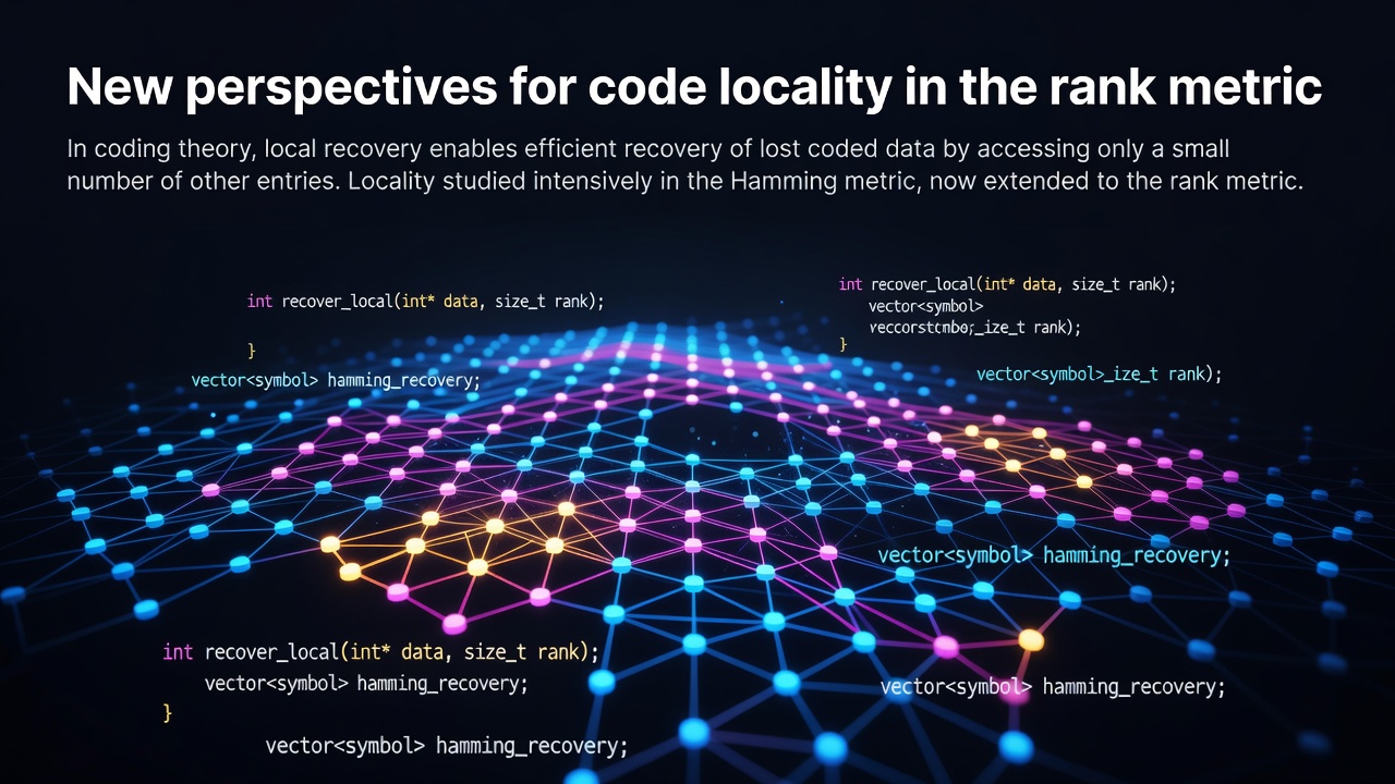 New perspectives for code locality in the rank metric