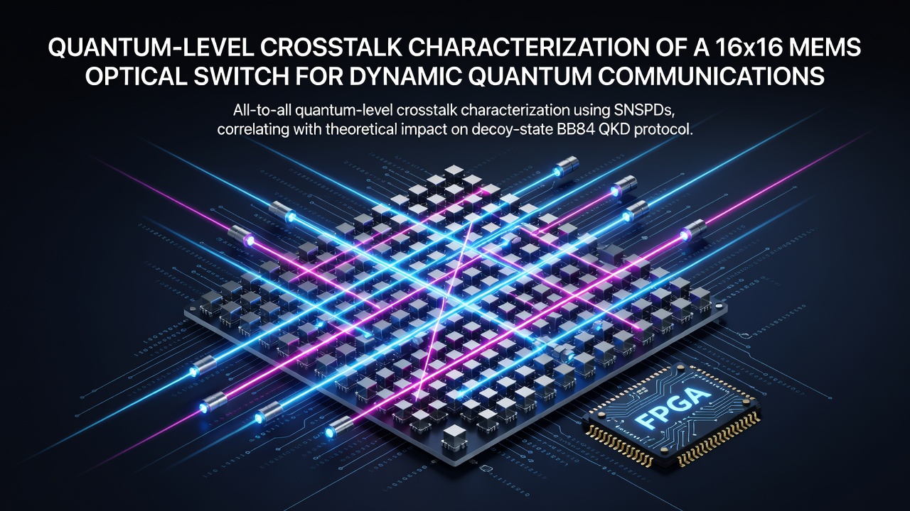 Quantum-Level Crosstalk Characterization of a 16x16 MEMS Optical Switch for Dynamic Quantum Communications