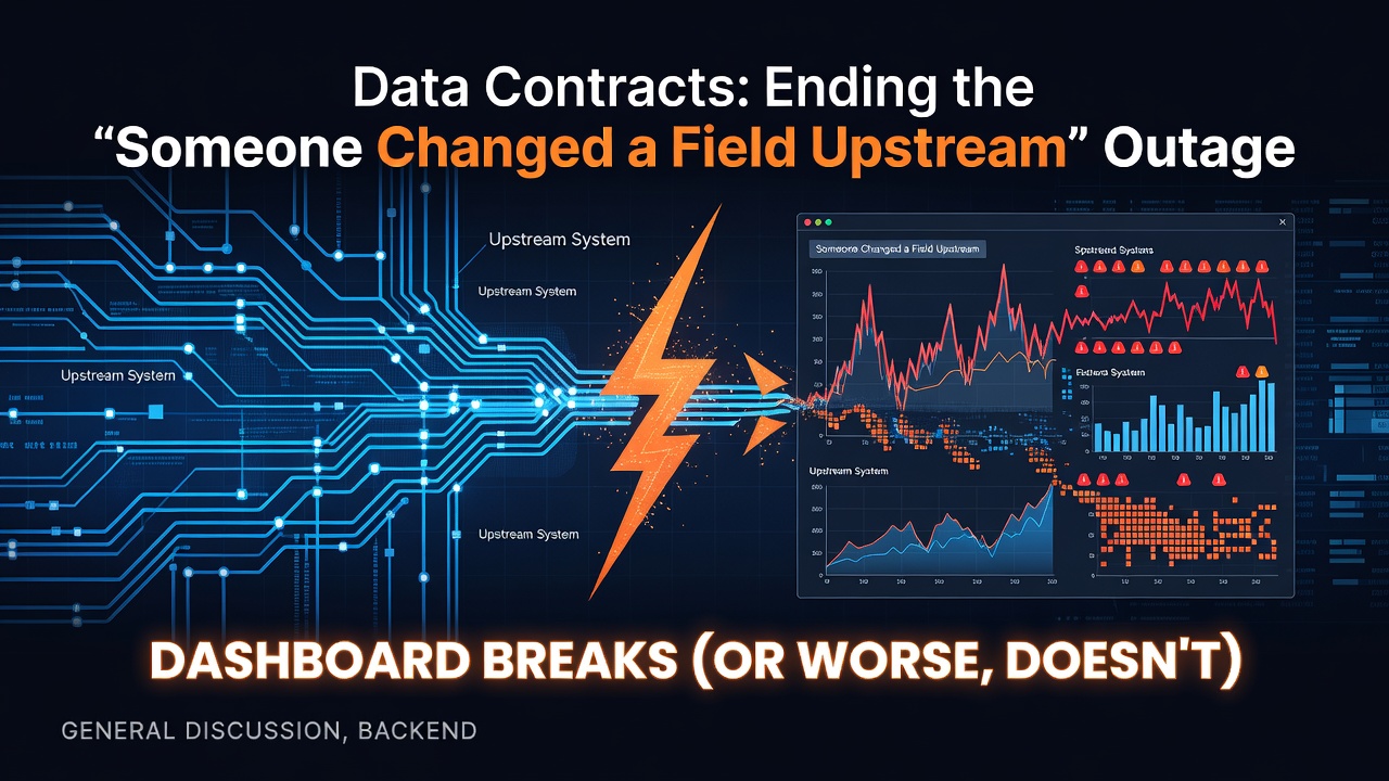 Data Contracts: Ending the "Someone Changed a Field Upstream" Outage