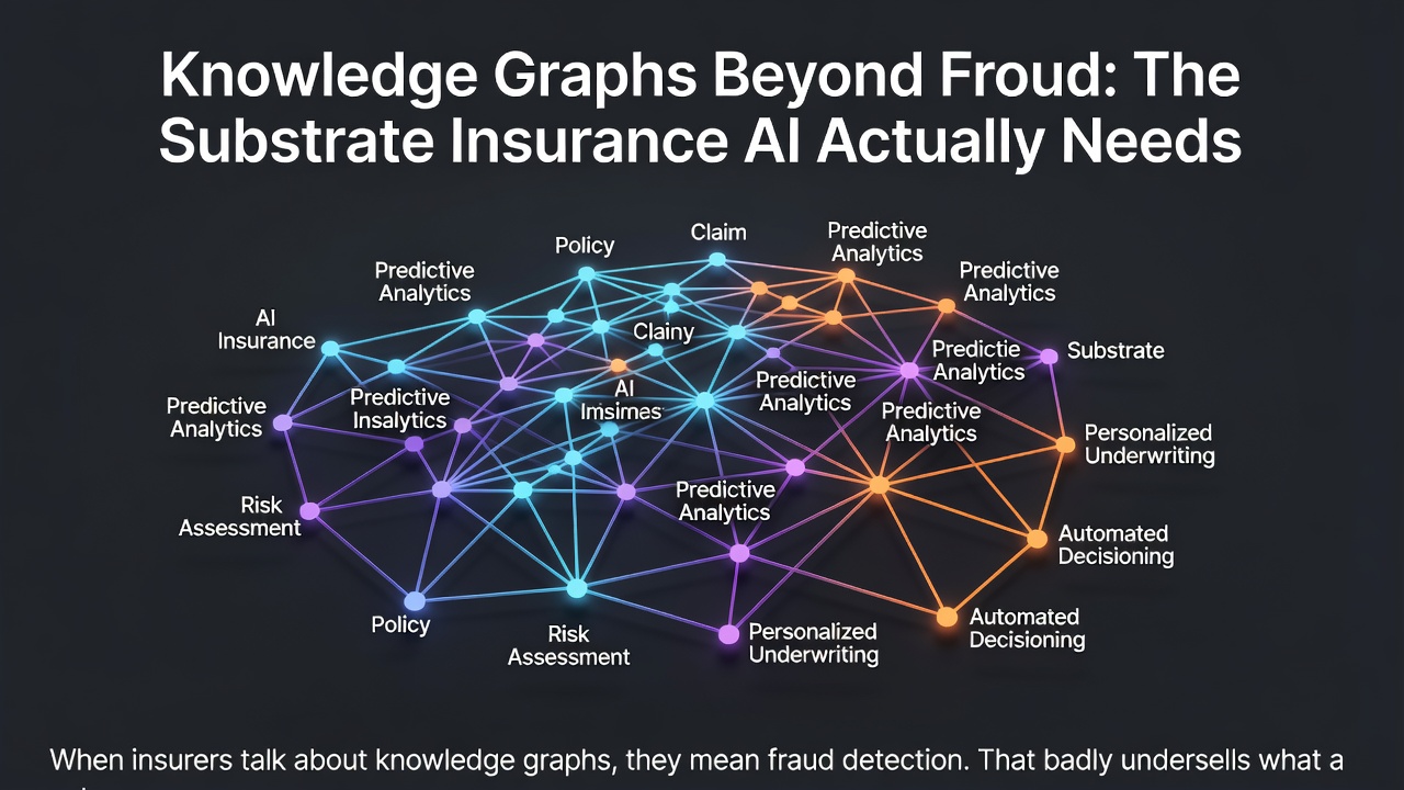 Knowledge Graphs Beyond Fraud: The Substrate Insurance AI Actually Needs