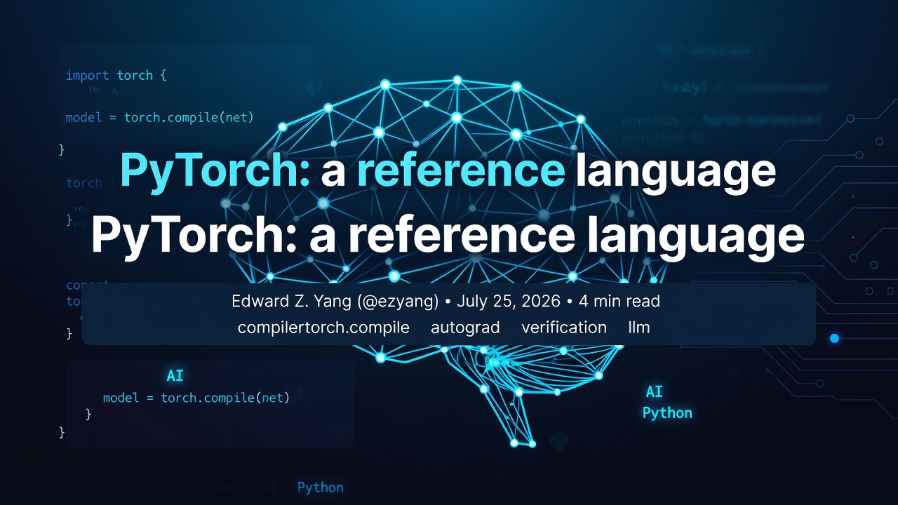 PyTorch: a reference language