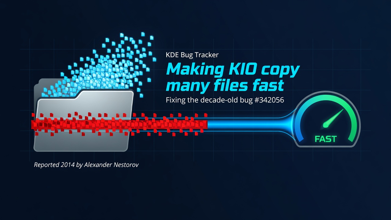 Making KIO copy many files fast