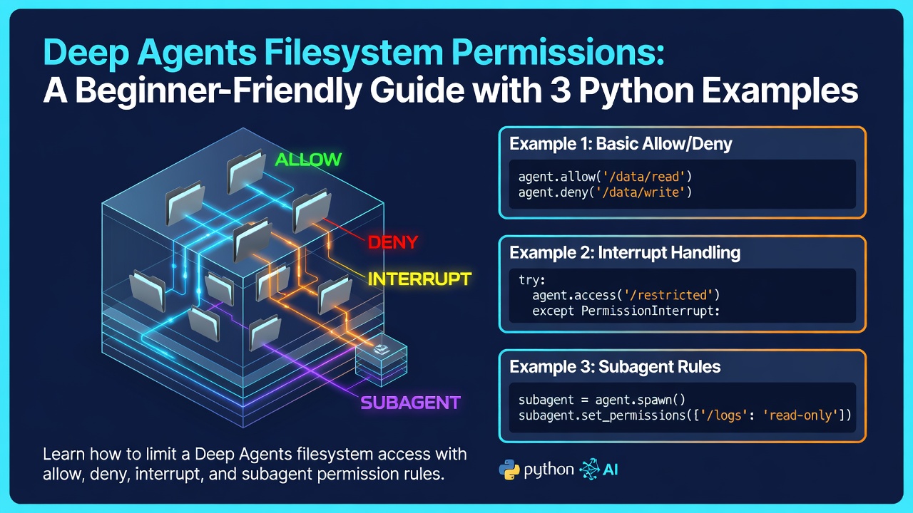 Deep Agents Filesystem Permissions: A Beginner-Friendly Guide with 3 Python Examples