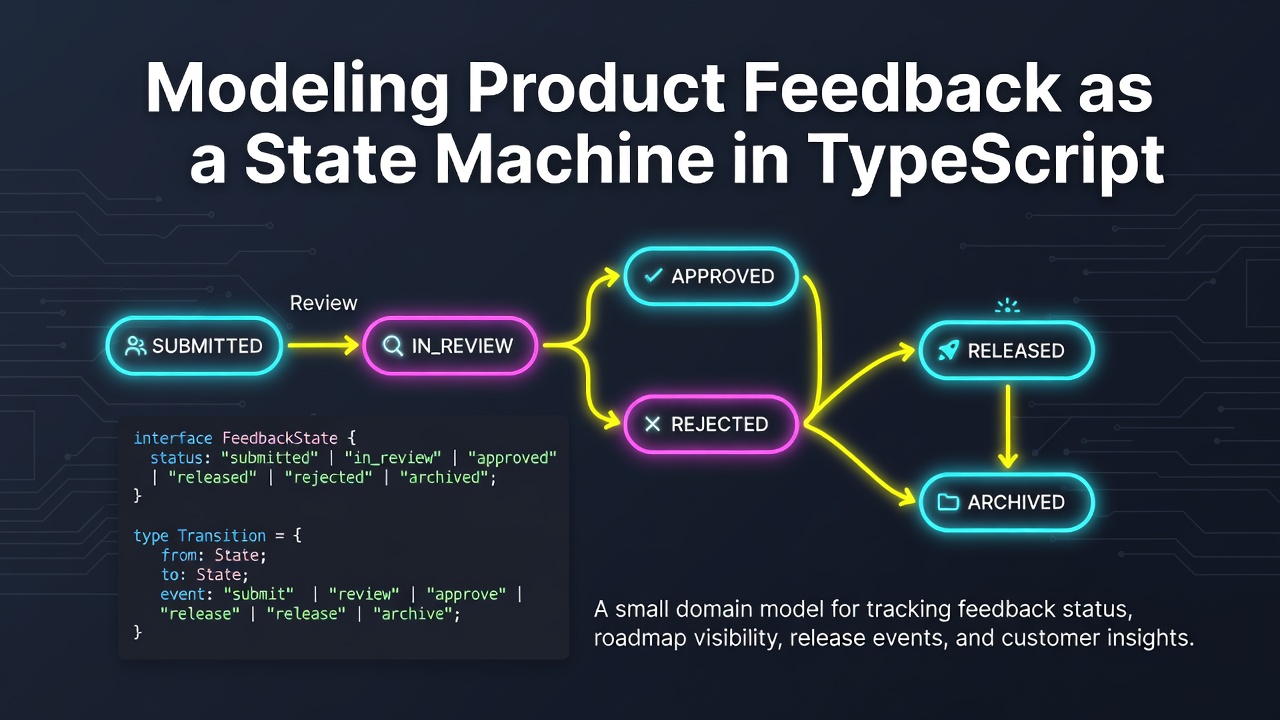 Modeling Product Feedback as a State Machine in TypeScript