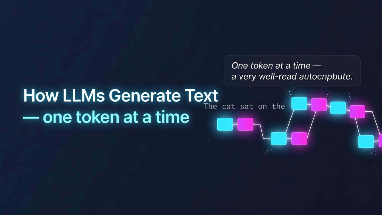 How LLMs Generate Text — one token at a time