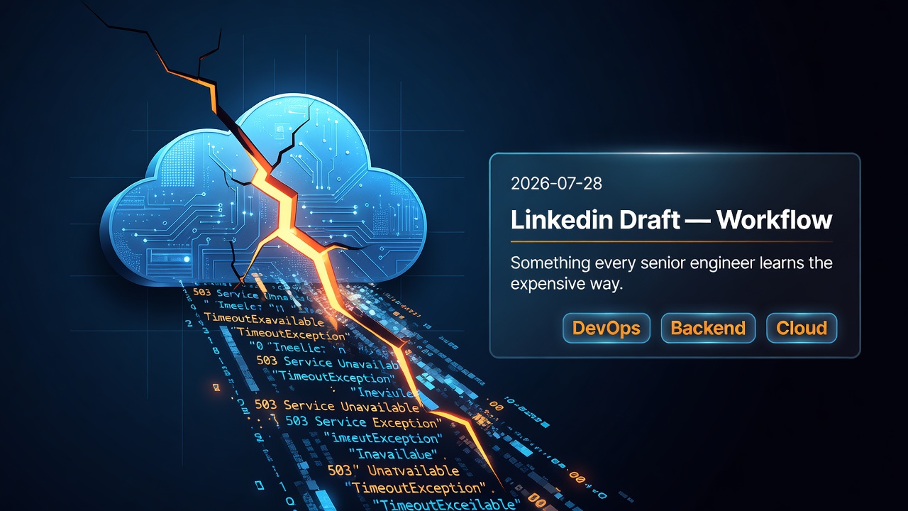 Something every senior engineer learns the expensive way: