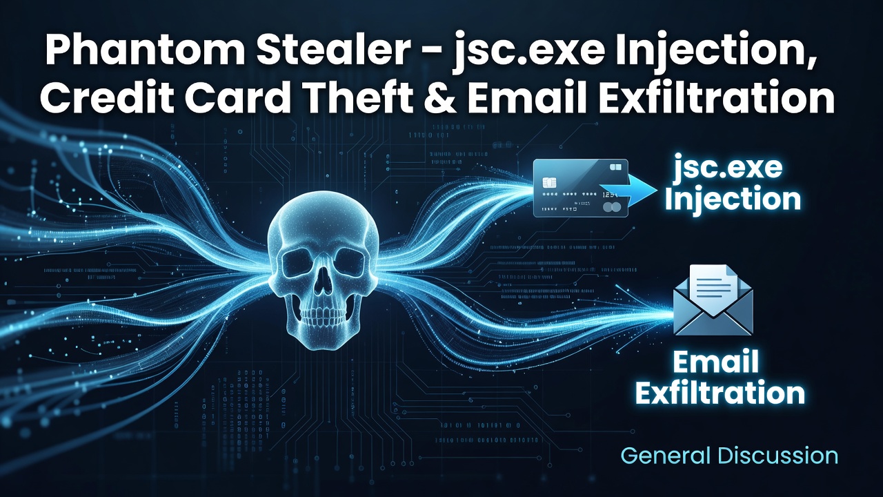 Phantom Stealer – jsc.exe Injection, Credit Card Theft & Email Exfiltration