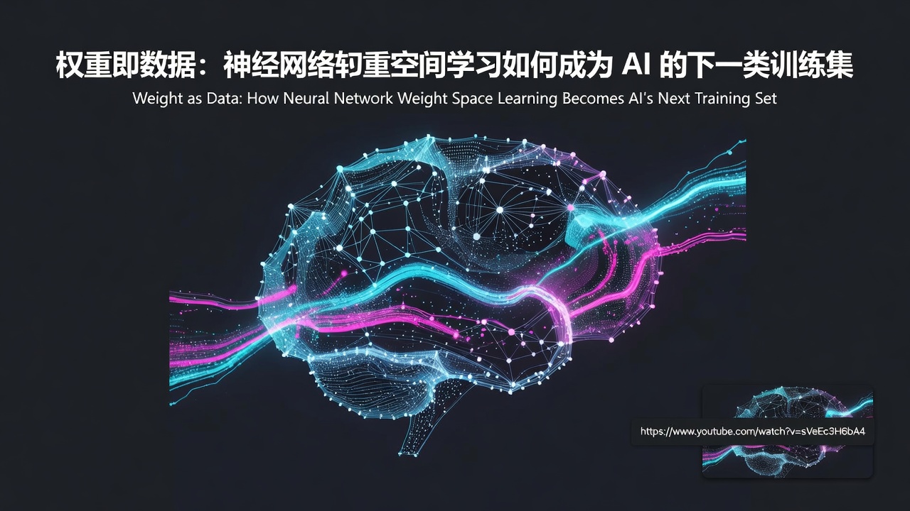 权重即数据：神经网络权重空间学习如何成为 AI 的下一类训练集