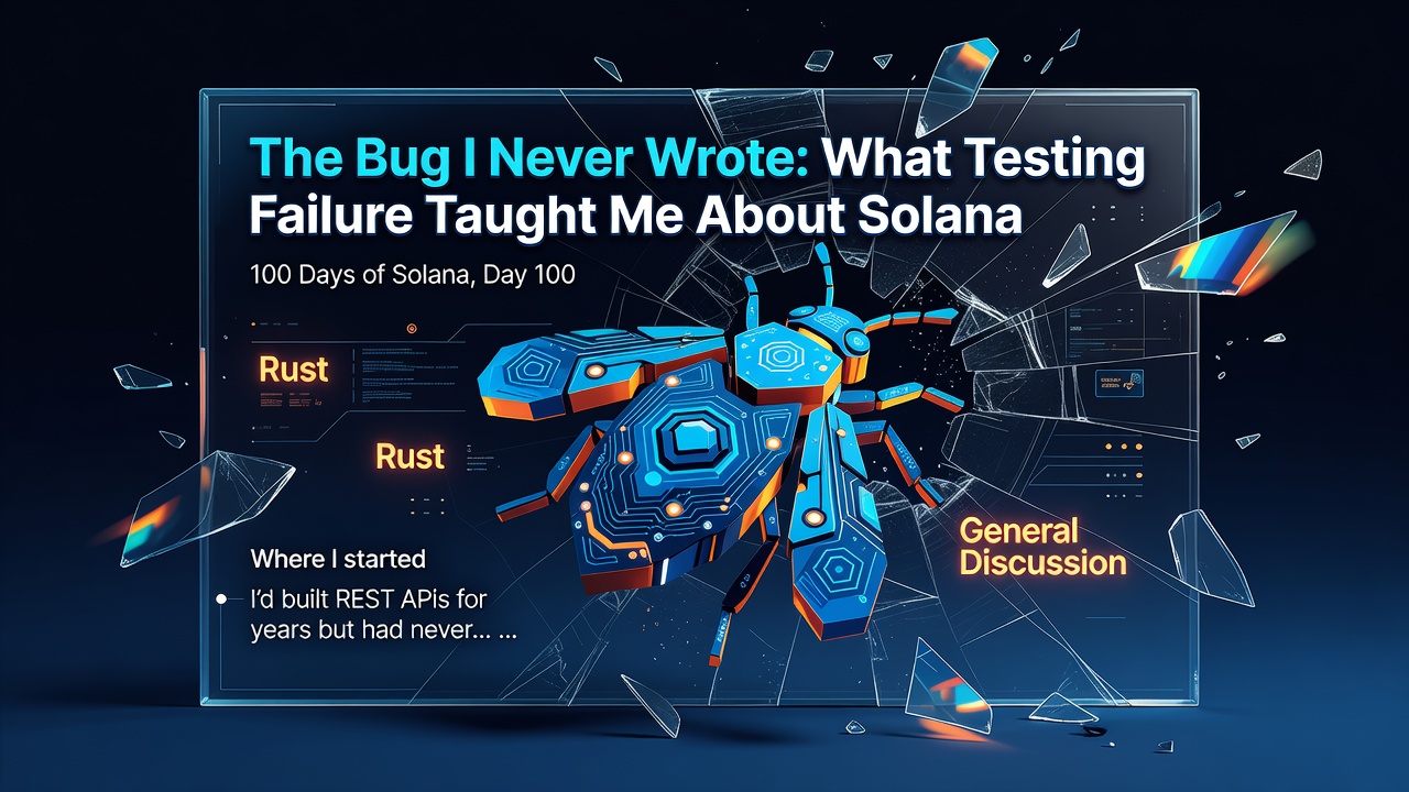 The Bug I Never Wrote: What Testing Failure Taught Me About Solana