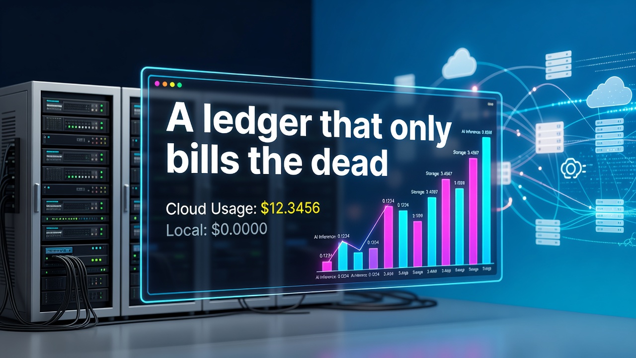 A ledger that only bills the dead