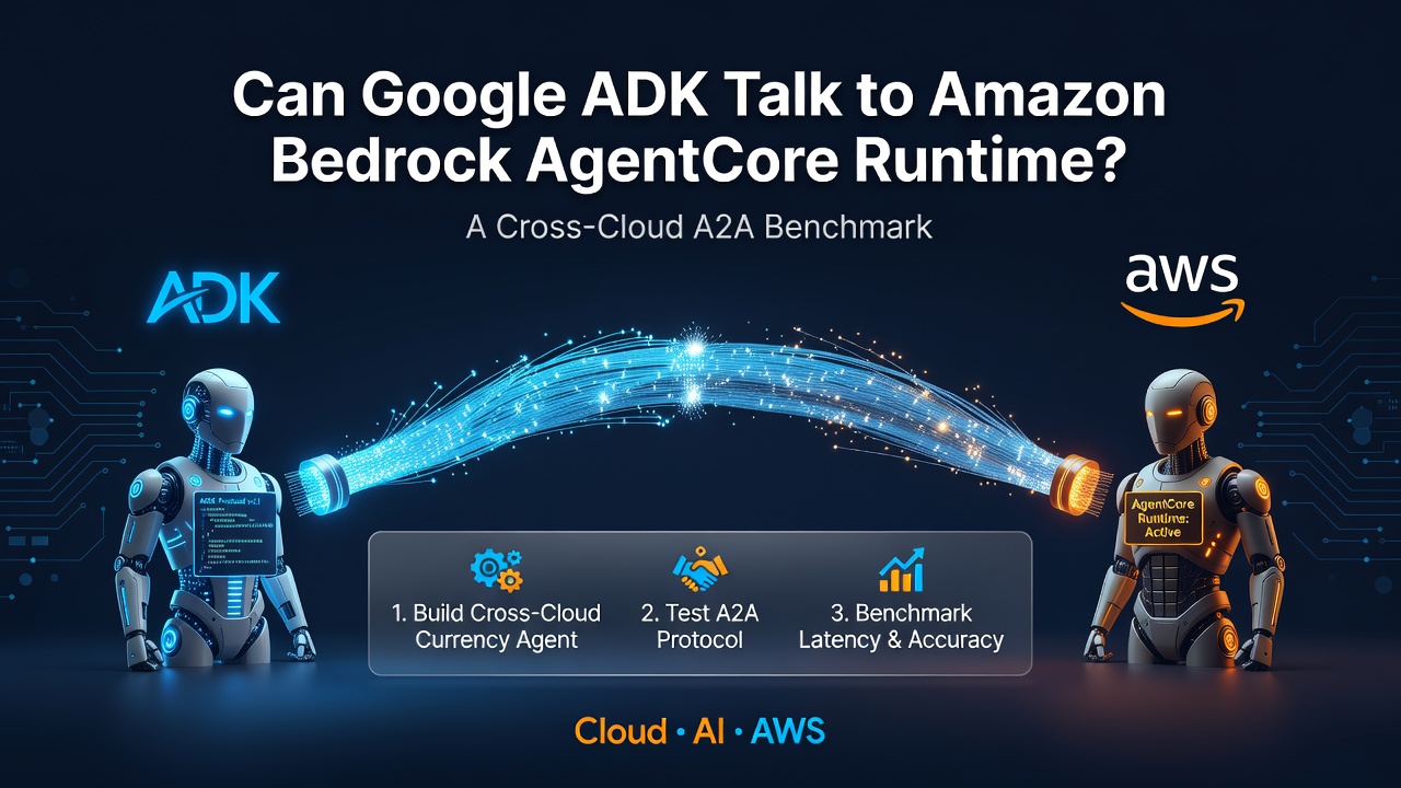 Can Google ADK Talk to Amazon Bedrock AgentCore Runtime? A Cross-Cloud A2A Benchmark
