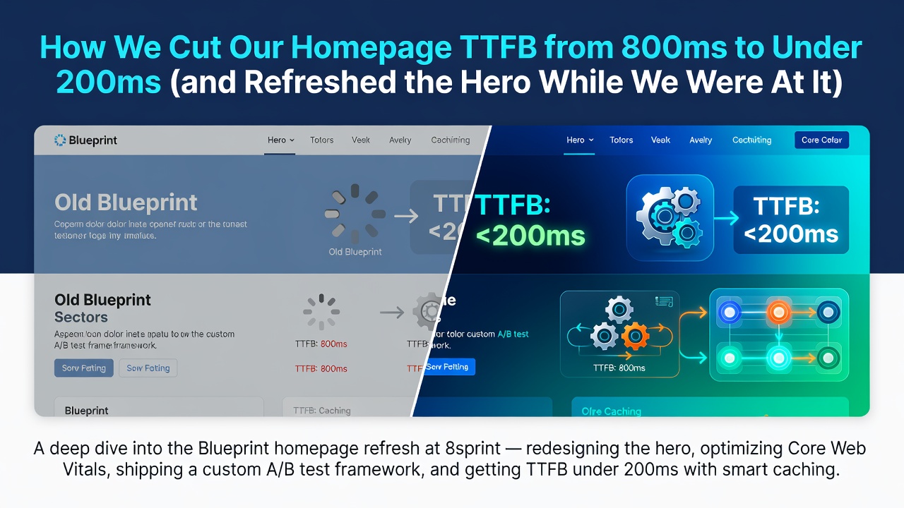 How We Cut Our Homepage TTFB from 800ms to Under 200ms (and Refreshed the Hero While We Were At It)