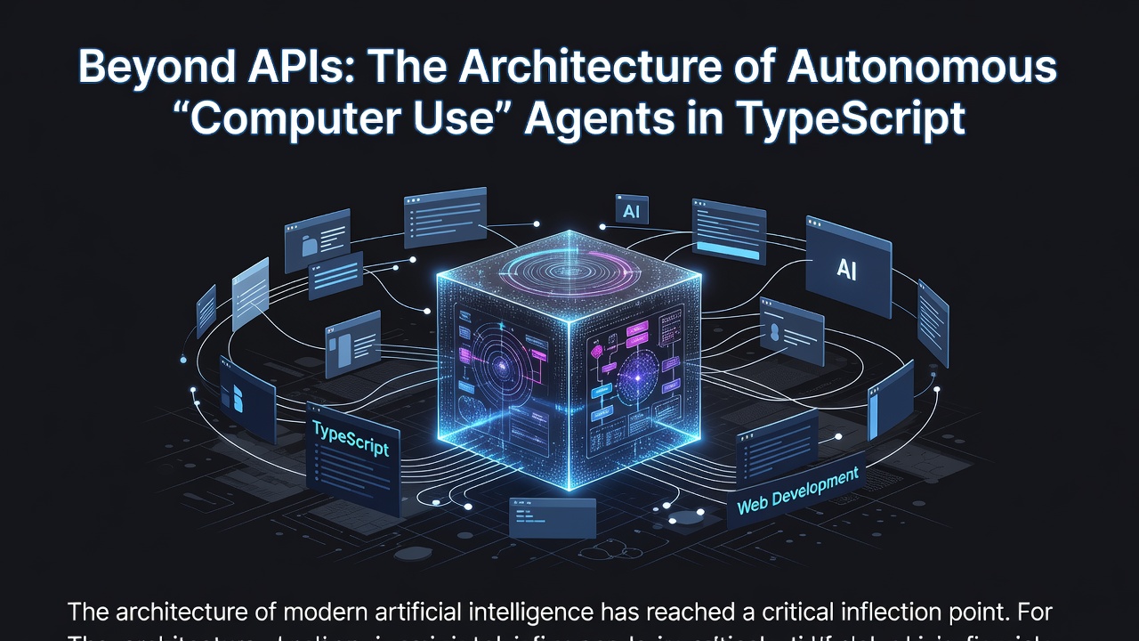 Beyond APIs: The Architecture of Autonomous "Computer Use" Agents in TypeScript