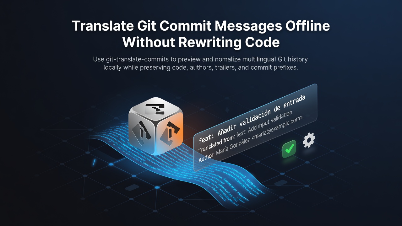 Translate Git Commit Messages Offline Without Rewriting Code